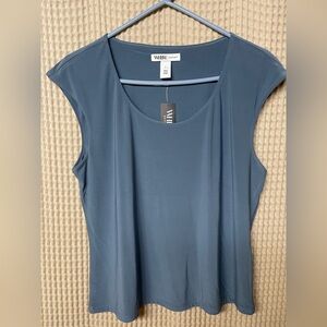 White House Black Market Slate Blue Blouse